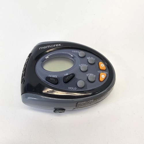 Memorex MR4402BK Sport Radio with belt clip, Digital AM/FM Radio Clock Function 