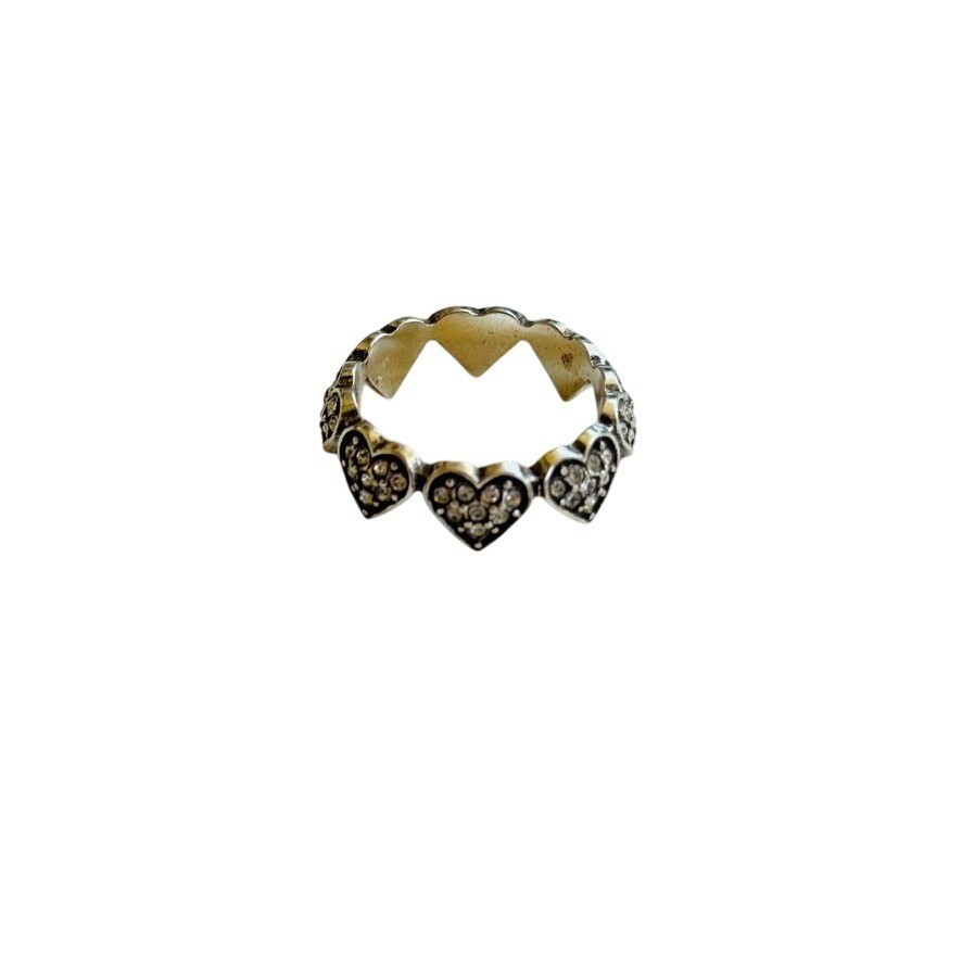 Brighton stackable heart Ring Statement jeweled S… - image 6