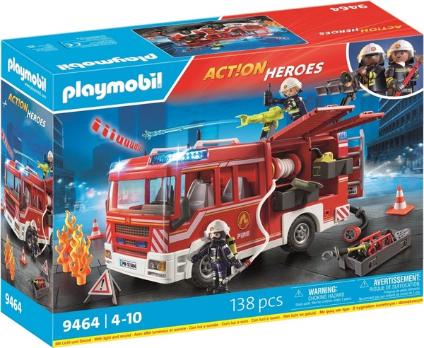 Gadget - Playmobil: 9464 - Vigili Del Fuoco - Autopompa Dei Vigili Del Fuoco -D--image