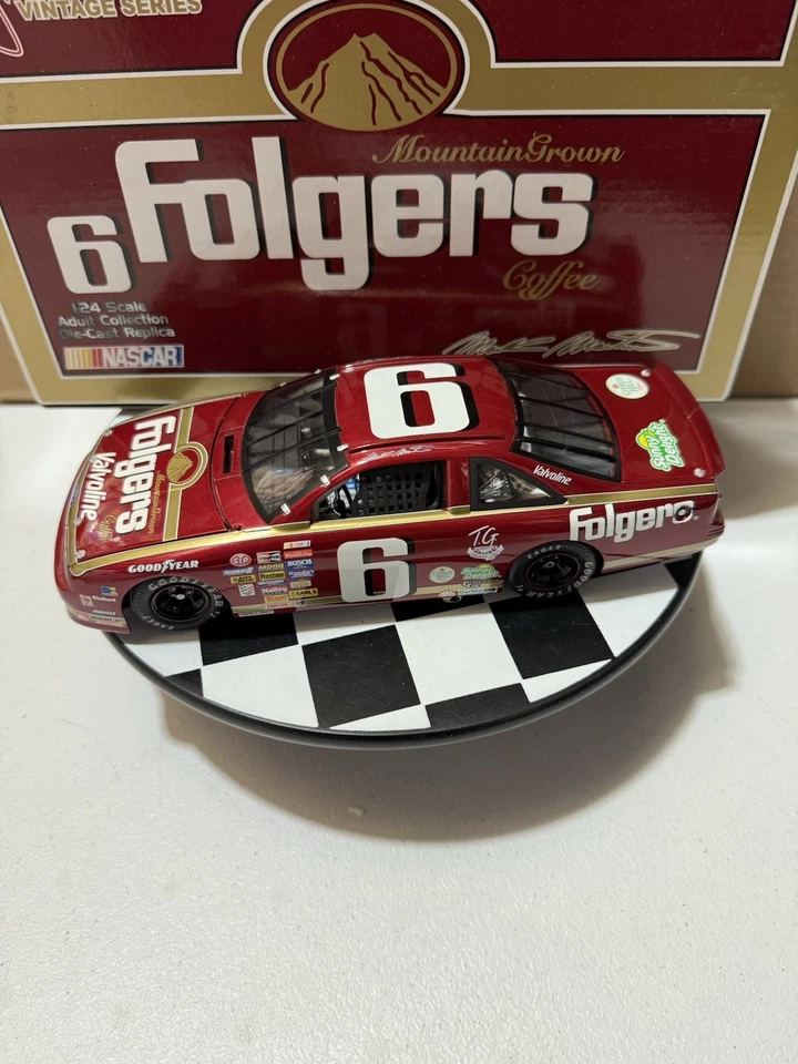Mark Martin #6 Folgers 1989 Team Caliber Vintage Series 1/24 Nascar Diecast - Image 2 of 4
