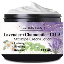 Lavender  Chamomile  CICA Cream Lotion 4 Fl Oz - Calming, Soothing, Relaxin...
