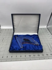 Rare California Republic Arnold Schwarzenegger Glass Flag With case