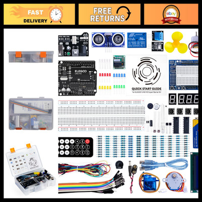 UNO R3 Super Starter Kit for Arduino Projects - PDF Tutorial Included, Beginner-