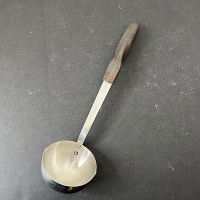 Vintage Cutco Ladle No 15 Brown Swirl Handle Stainless Steel 12'' Soup Spoon USA