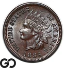 1885 Indian Head Cent Penny, Solid Gem BU++