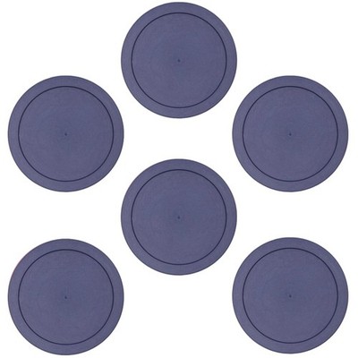 Pyrex and Anchor Round Blue Food Storage Container Lids 2 Cups 6PK CIBI