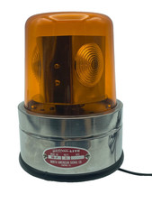 Vtg Revolving Warning light signal Amber BB-P Action-lite North American WORKS!