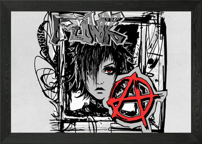 Digital Punk Gerahmtes Wandbild Poster Leinwanddruck Bild