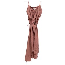 Wild Honey Wrap Dress Sleeveless Casual Mauve Sundress Summer Size S