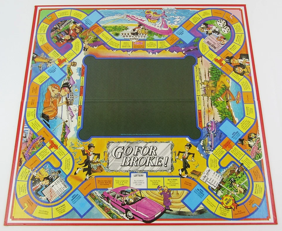 Go For Broke! Board Game Vintage 1985 MB Games Complete 2-4 Players 10+ VGC - Image 2 of 4