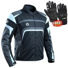 Motorbike Jacket & Gloves Set Waterproof CE Armoured Motorcycle Safety Gear UK