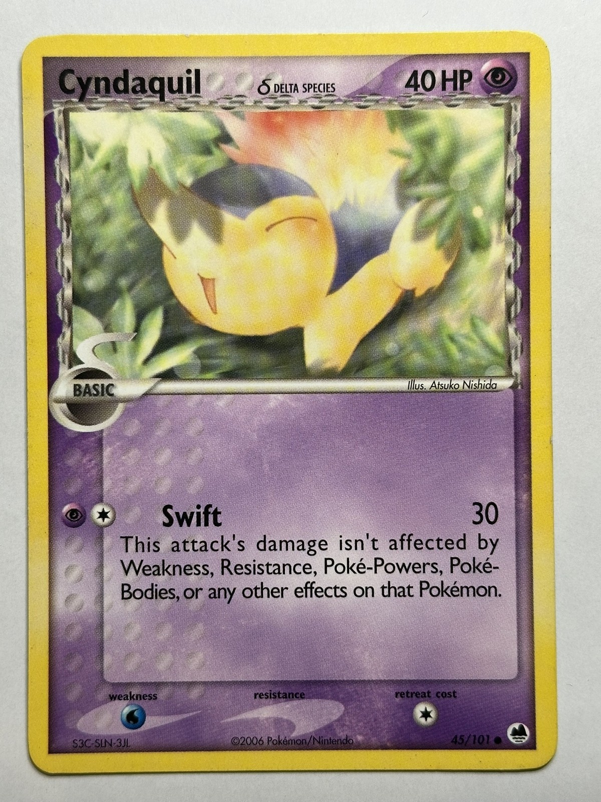 Cyndaquil (Delta Species) Dragon Frontiers 45/101 LP Pokémon Card