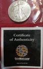 2015 American Silver Eagle 1 Oz Silver Uncirculated certificate of authenticity