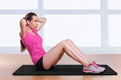 SIVAN HEALTH FITNESS PUZZLE TAPETE DE EXERCÍCIO ESPUMA EVA AZULEJOS INTERTRAVADOS - PRETO - Imagem 3 de 4