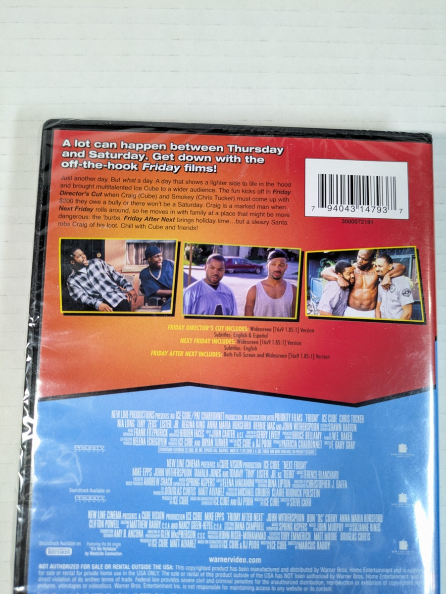 Friday / Next Friday / Friday After Next DVD Ice Cube Tucker NEW
