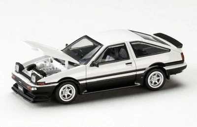 TOYOTA Sprinter Trueno (AE86) - JDM - white / black - Hobby Japan 1:64