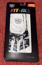 Wilson Staff FIT ALL Junior Left Hand White, Black Gray Camo Golf Glove - NEW