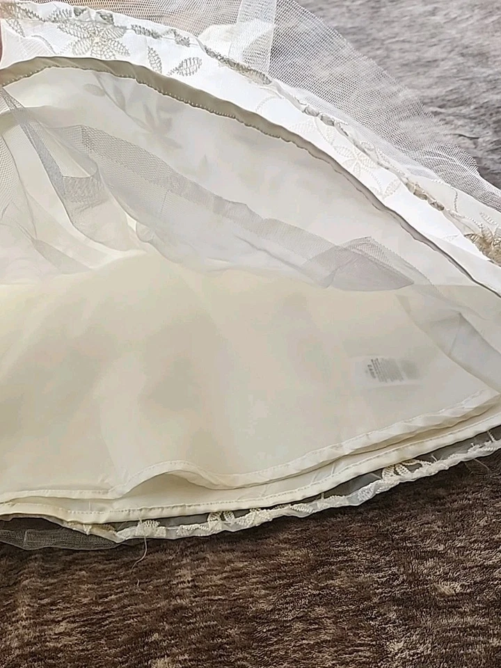 Vestido Kensie Niña Marfil Bordado Niñas Talla 12  Foto 2 de 4