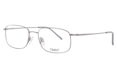 Flexon 610 035 Eyeglasses Men's Steel Full Rim Rectangular Optical Frame 55mm
