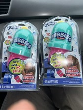 Lot of Two  2  Fubbles No-Spill Tumbler Includes 4oz Bubble Solution 18 Month