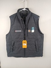Carhartt Rain Defender DWR Vest Men Sz L With Logo Embroidered