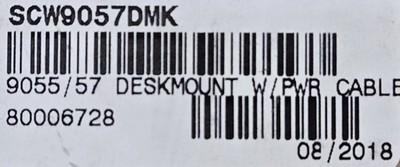 DSC SCW9057DMK - Impassa Desk Mount Stand 9057 with Power Cable.