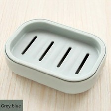 Double Layer Soap Dish Holder Plastic Drain Storage Box Bathroom Rack Plate