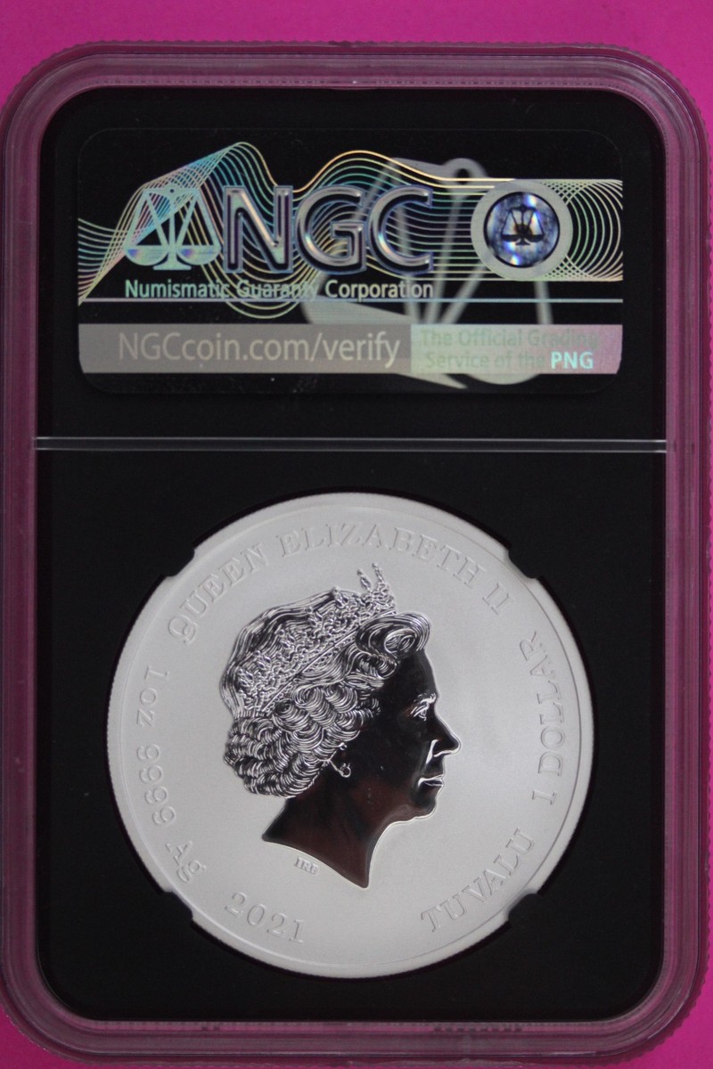 2021 MS 70 Poseidon Gods Of Olympus First Releases Tuvalu 1 OZ