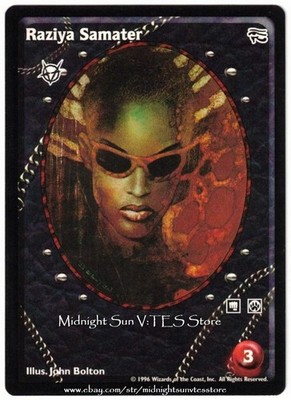 Raziya Samater Brujah Ancient Hearts V:TES VTES Vampire CCG