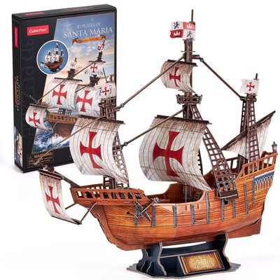 Karavelle Santa Maria 204 Teile CubicFun 3D Schaumstoff Puzzle