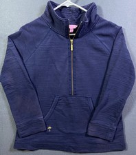 Lilly Pulitzer 1/4 Gold Zip Pullover Size Med...