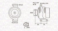Magneti Marelli Lichtmaschine Generator Lima 063731922010 14V FüR Ford Transit