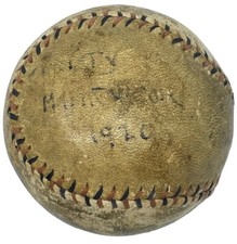 Christy Mathewson Game Used Ball (1920)