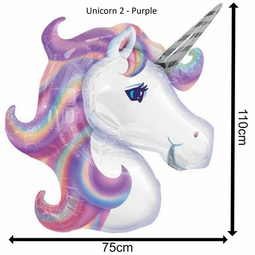 Foil Unicorn Balloon GIANT 1M+ Large Kids Birthday Party Helium Decoration Love - Picture 3 of 6