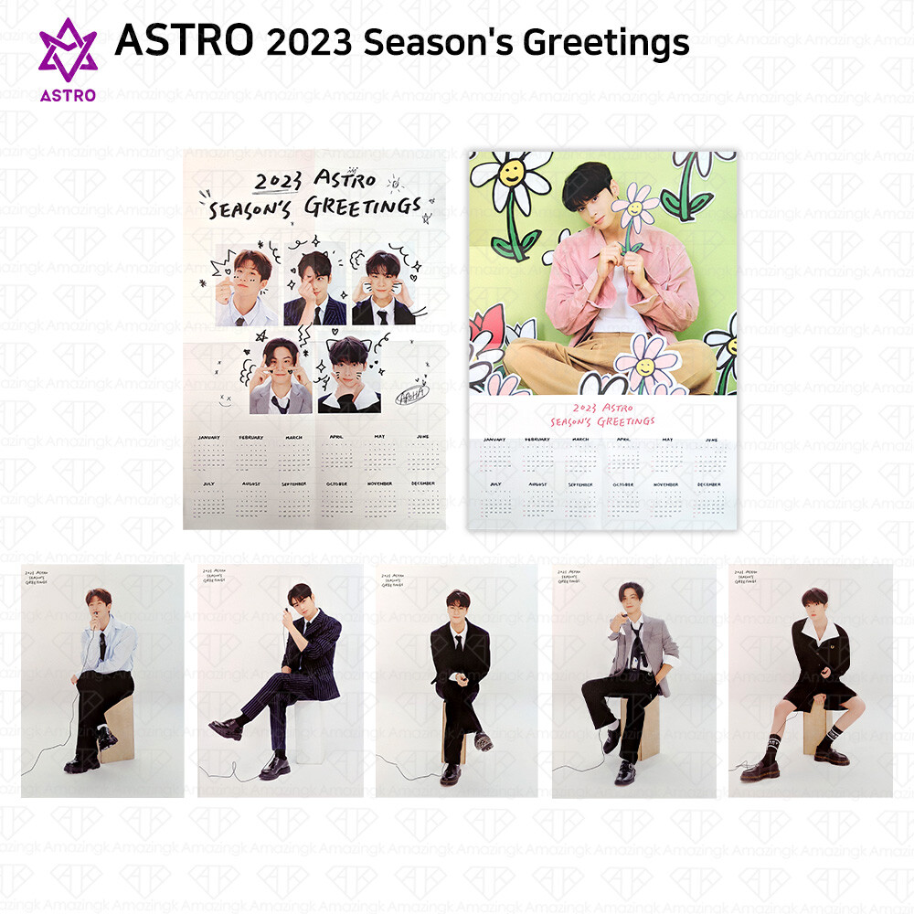 ASTRO / CHA EUNWOO 2023 Season's Greetings Folded poster Set