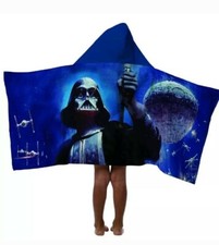 Star Wars Hooded Towel Blue 22X51" NEW