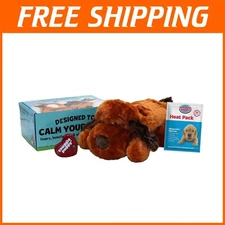 Snuggle Puppy Heartbeat Toy - Calming Aid for Dog Anxiety Relief in Brown