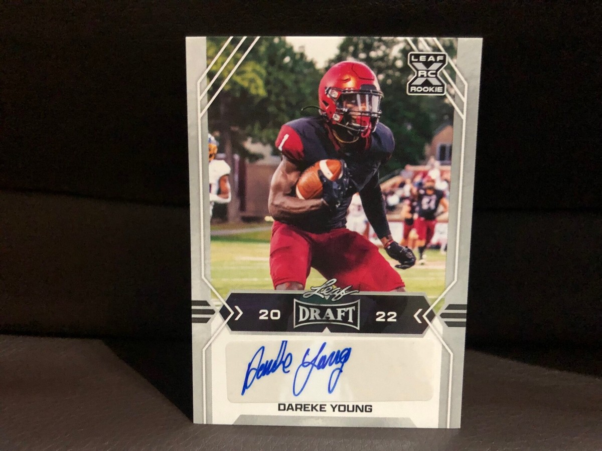 2022 Leaf Draft Autograph Dereke Young RC #BA-DYI Seattle Seahawks