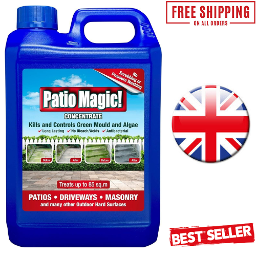Patio Magic! Concentrate Ideal for Patios, Paths and Driveways Kills