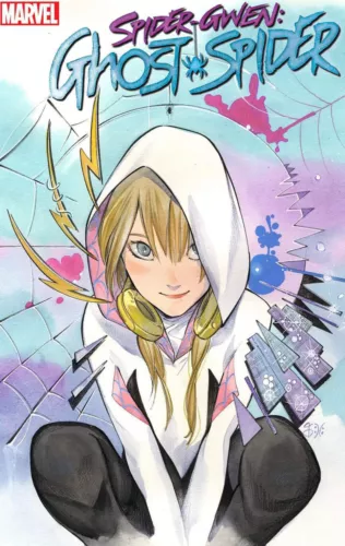 SPIDER-GWEN: GHOST-SPIDER #1 (PEACH MOMOKO EXCLUSIVE VARIANT)(2024) ~ Marvel