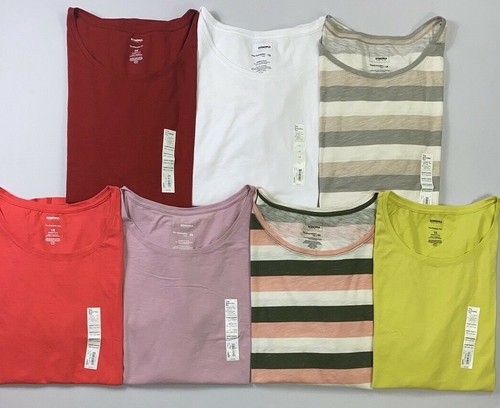 Women's Plus Size Sonoma The Everyday Tee Crew Neck Short Sleeve T-Shirt - 第 1/9 張圖片