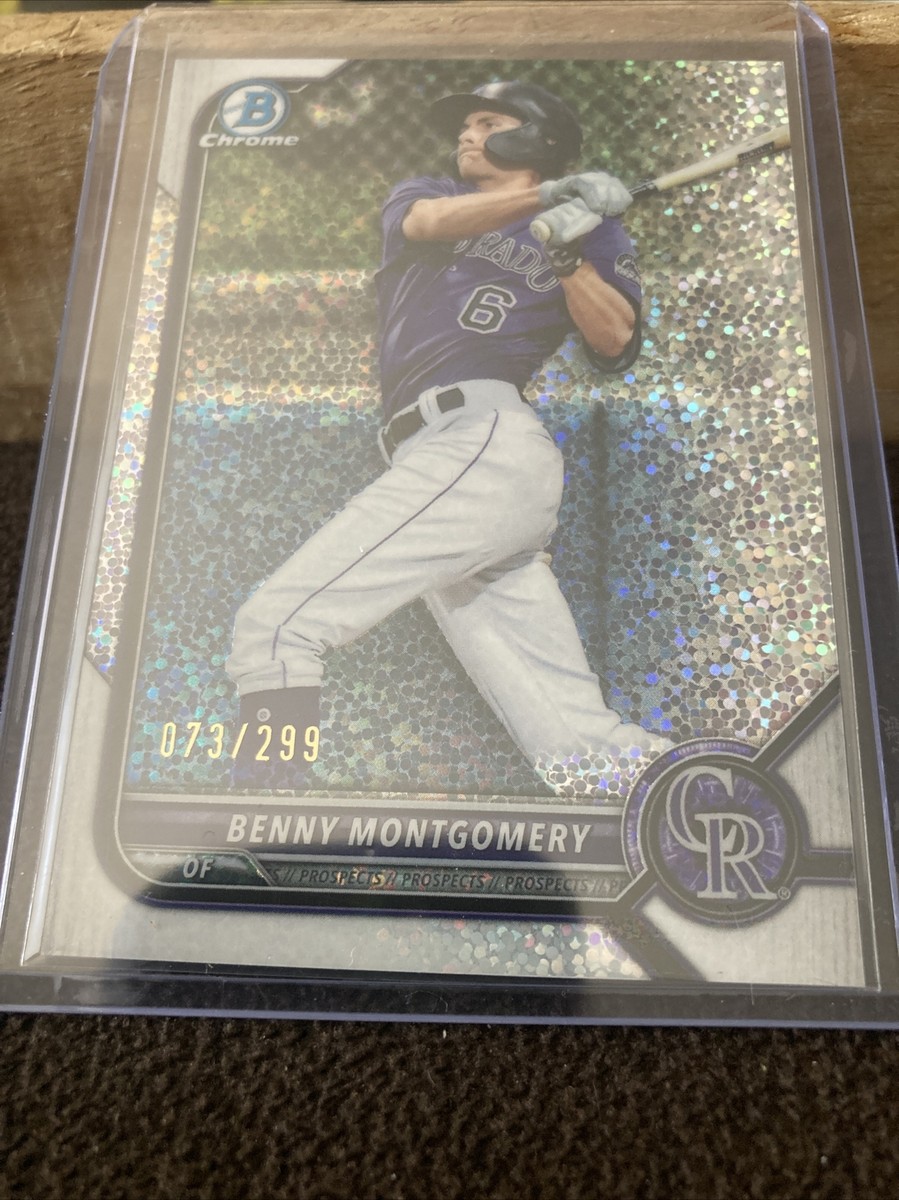 2022 Bowman Chrome Benny Montgomery Prospect Sparkle Refractor 073
