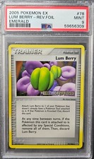 PSA 9 MINT Lum Berry 78/106 Reverse Holo EX Emerald 2005 Pokemon Card on eBay