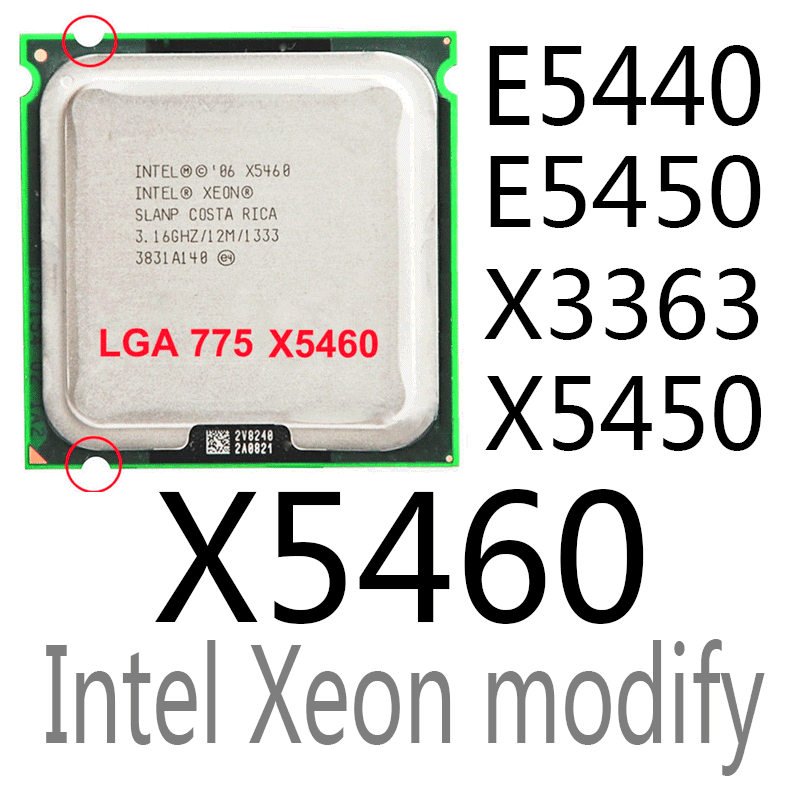 E5440 Intel Xeon Socket 775 Intel Xeon E5440 E5450 X3363 X5450