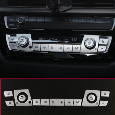 13× Alloy Air Conditioner Switch Button Cover For BMW 3 4 Series F30 3GT 2013-19
