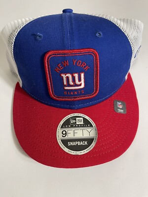 New Era Men's New York Giants Squared Low Profile 9Fifty Adjustable Hat  OSFA
