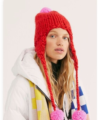 loopy mango Aviatrix Pom Trapper new pink red | eBay