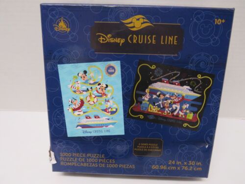 NIP DISNEY CRUISE LINE 1000 Pc 2 Sided Puzzle Mickey Mouse and Friends - Afbeelding 1 van 9