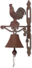 Sunset Vista Designs Painted Cast Iron Bell - Rooster,Bells