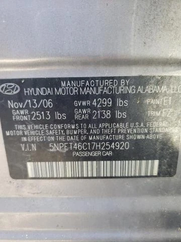 2007 Hyundai Sonata Speedometer Gauge Cluster OEM Silver 118K Miles Foto 3 de 4